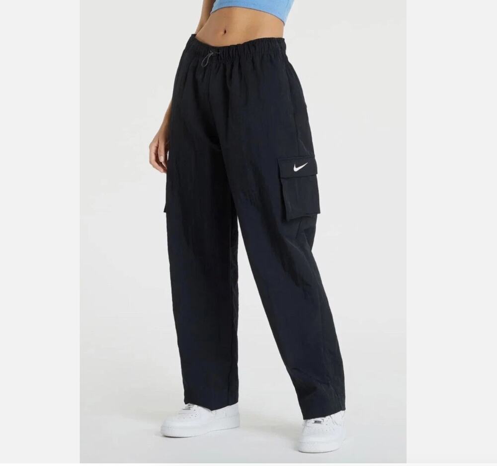 Nike Sportswear Essential Woven Oversized Black Cargo Pants NWT Size XXL